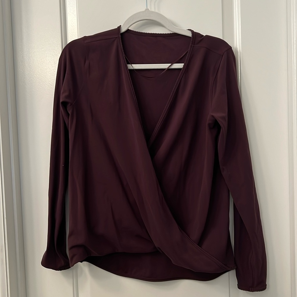 Lululemon front open wrap top